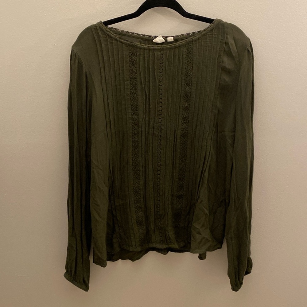 Olive Green Gap Top